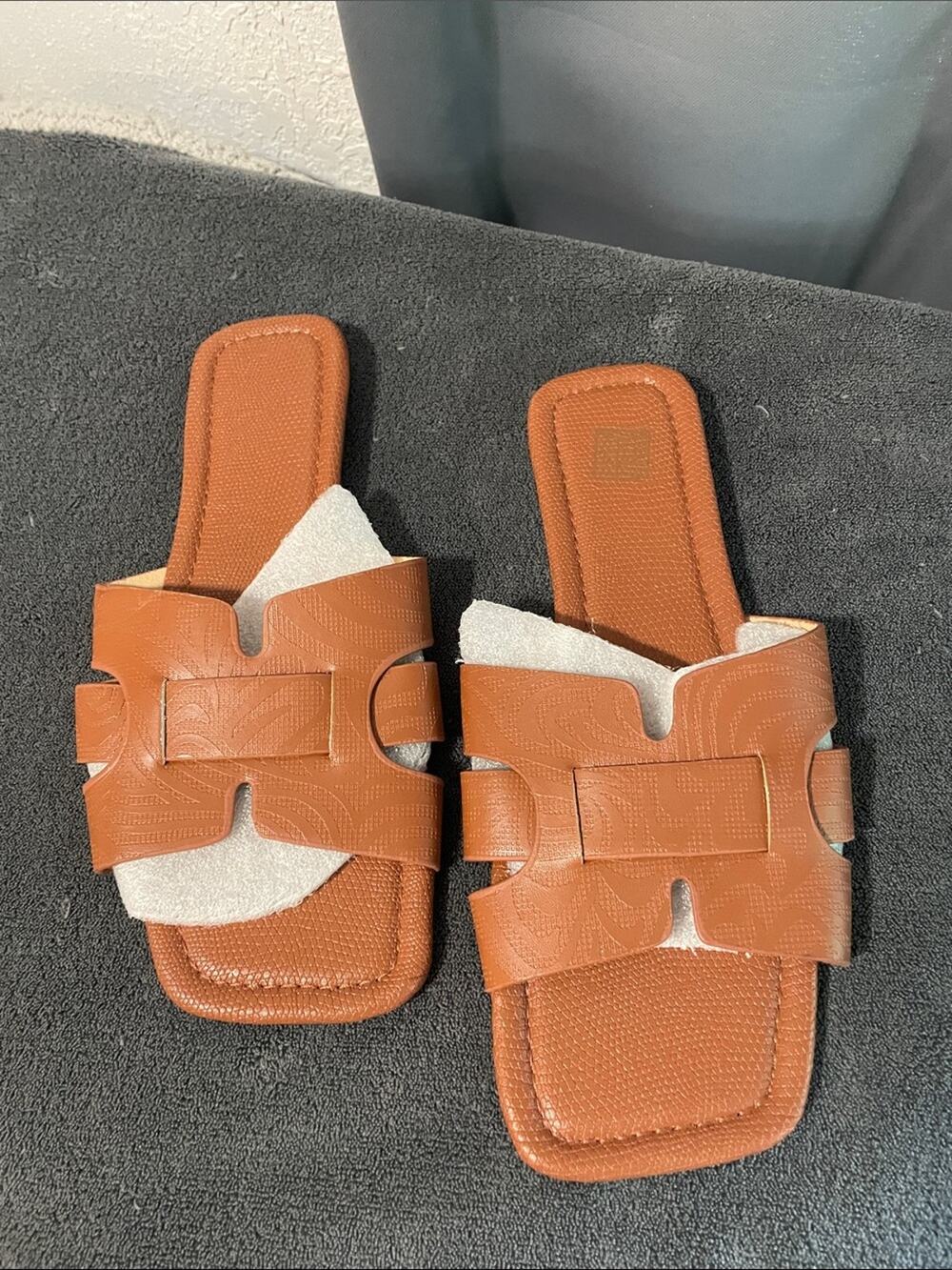 Women’s Brown Slide Sandals - Classic Casual Comfort NWOT